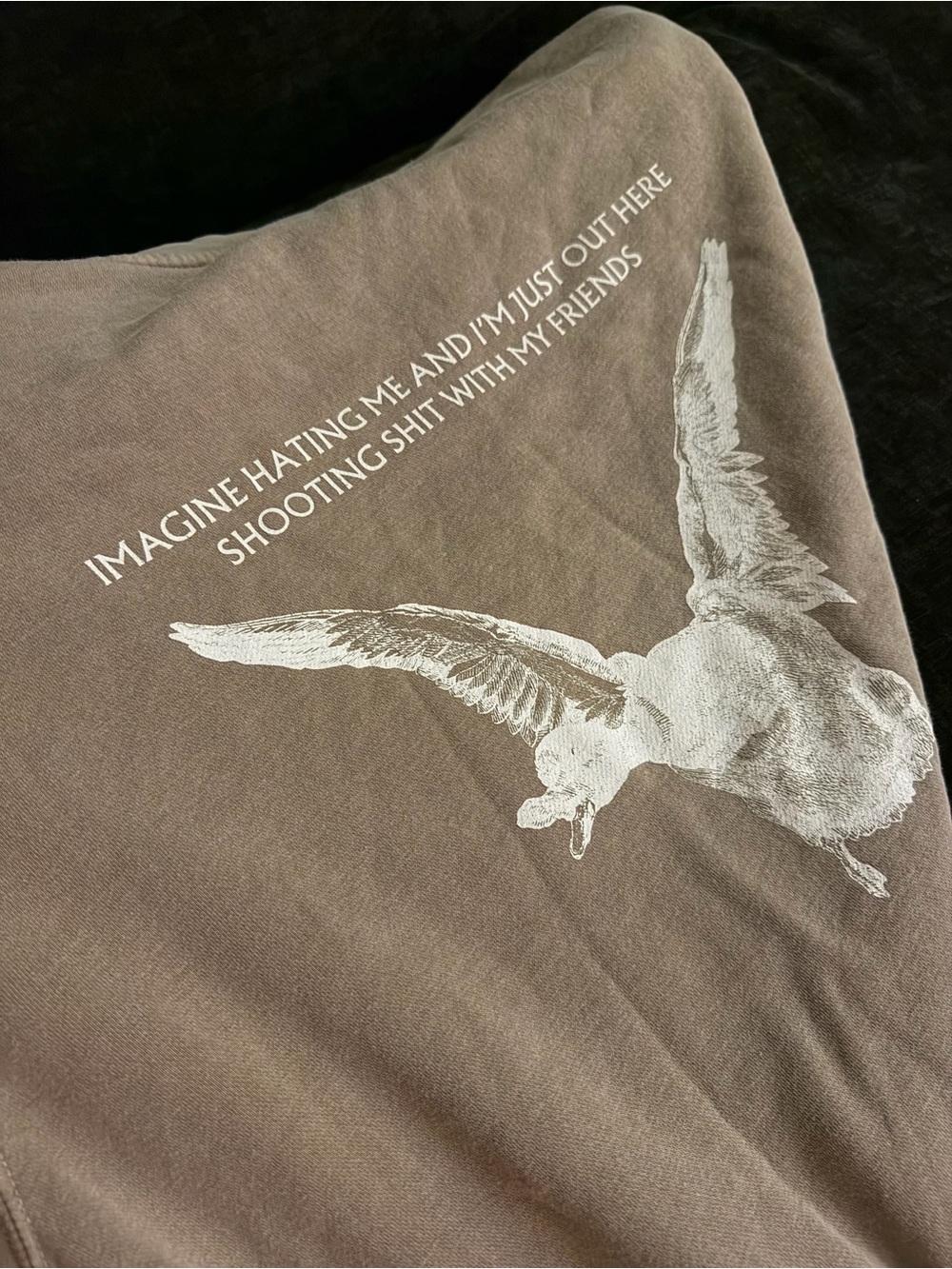 Distressed Brown Crewneck — Duck design - Picture 3 of 4